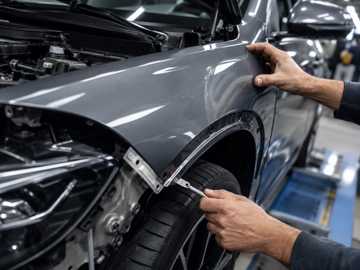 Serviço de funilaria automotiva