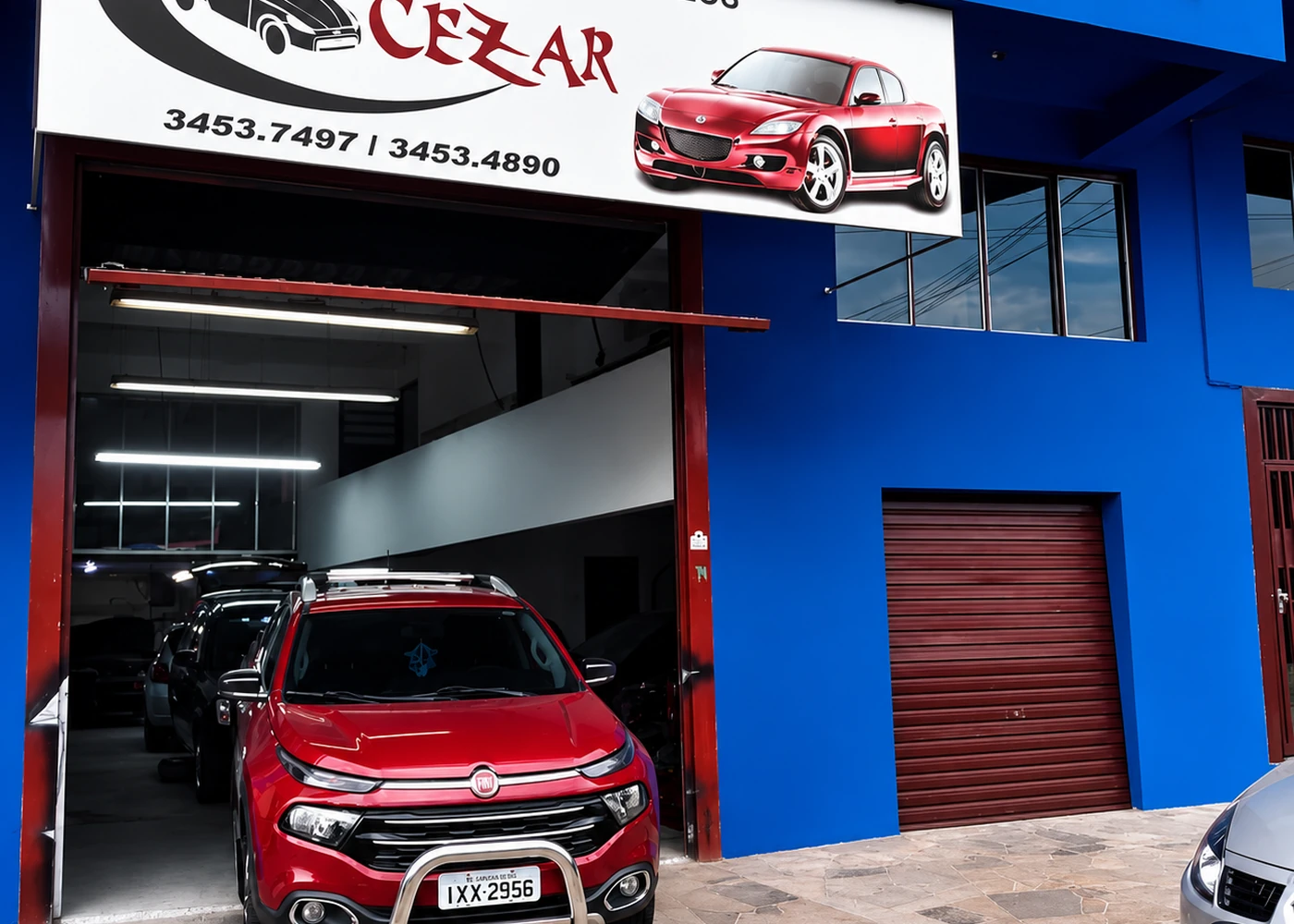 Fachada da unidade matriz da Reparadora Cezar